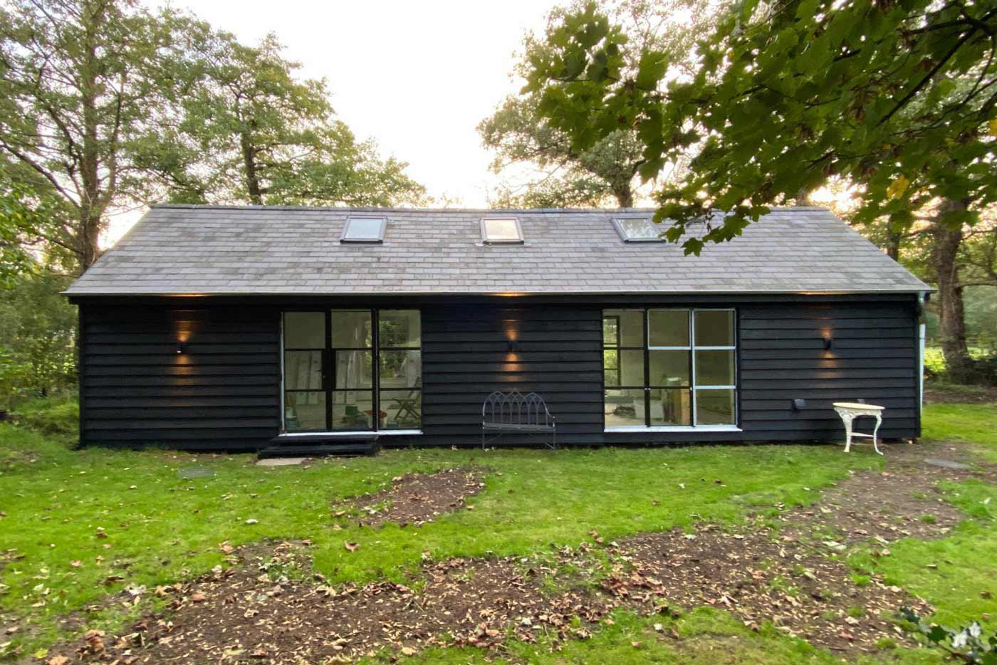A large garden room, supplied and built by Prima Construction, professional builders in Stockport.