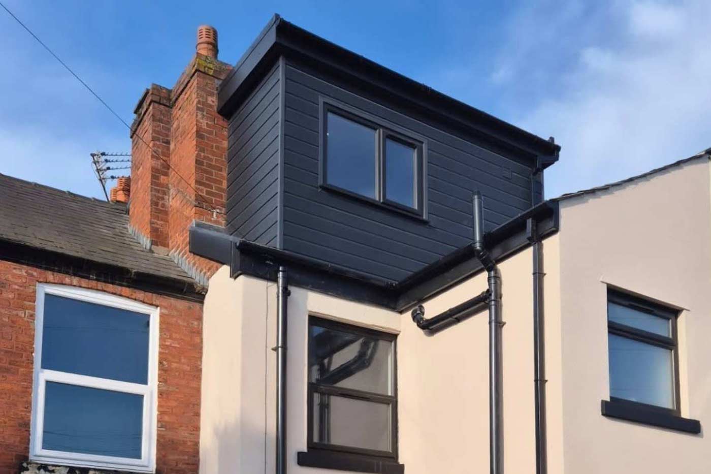 A roof extension for a loft conversion in Stockport, by Prima Construction, a Federation of Master Builders member.
