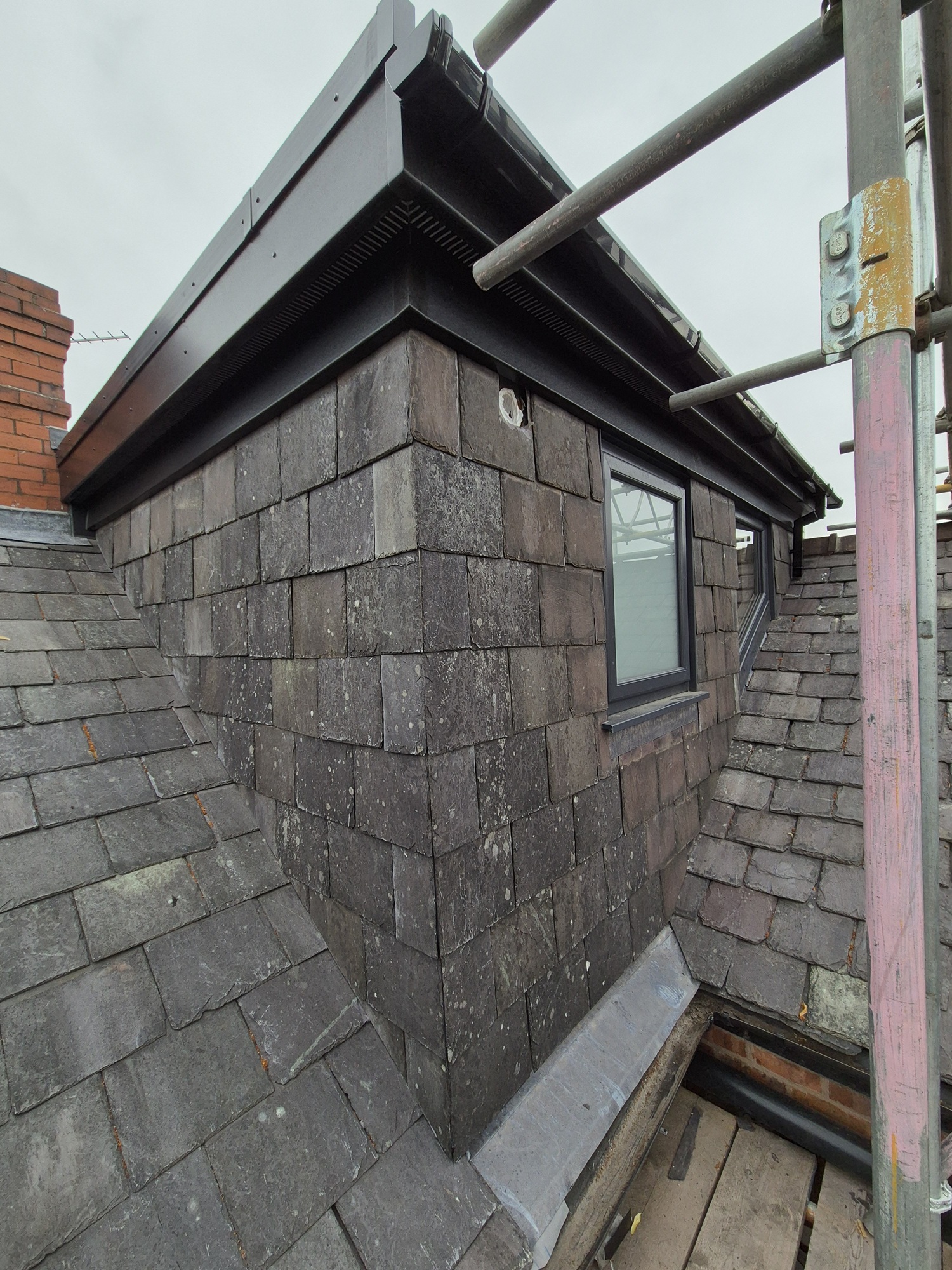 Slate roofing on an extension in Stockport by Prima Construction