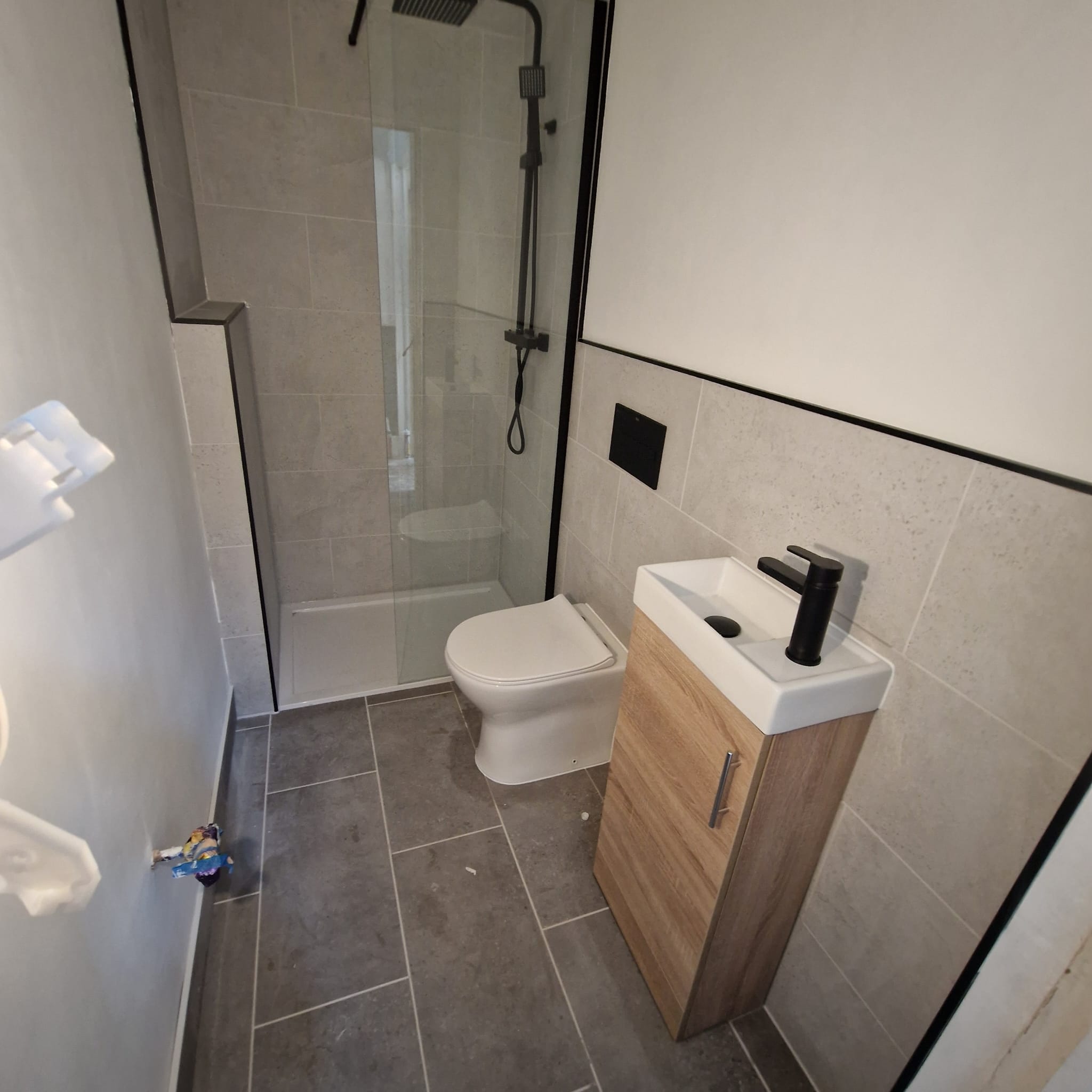 Shower room installation by Prima Construction