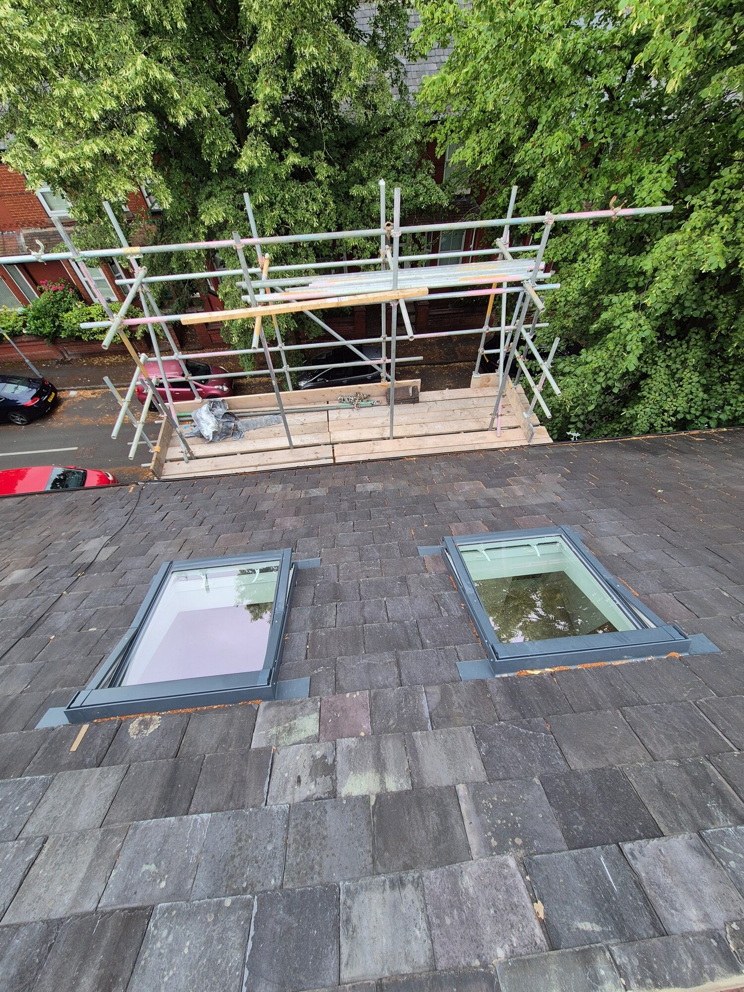 Velux windows installed in an extension in Stockport by Prima Construction