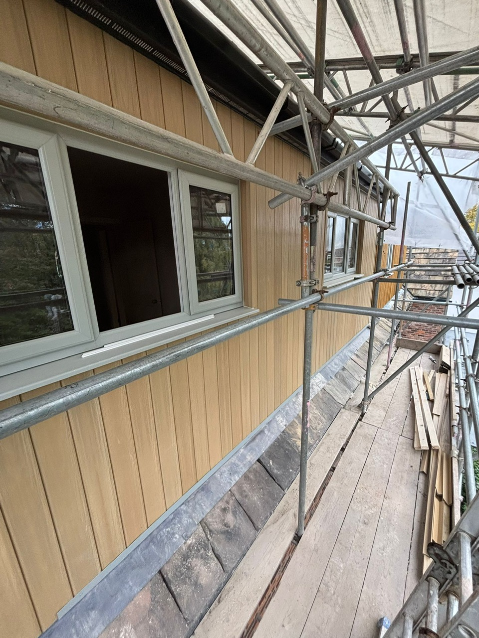Extension with cladding in Cheadle by Prima Construction